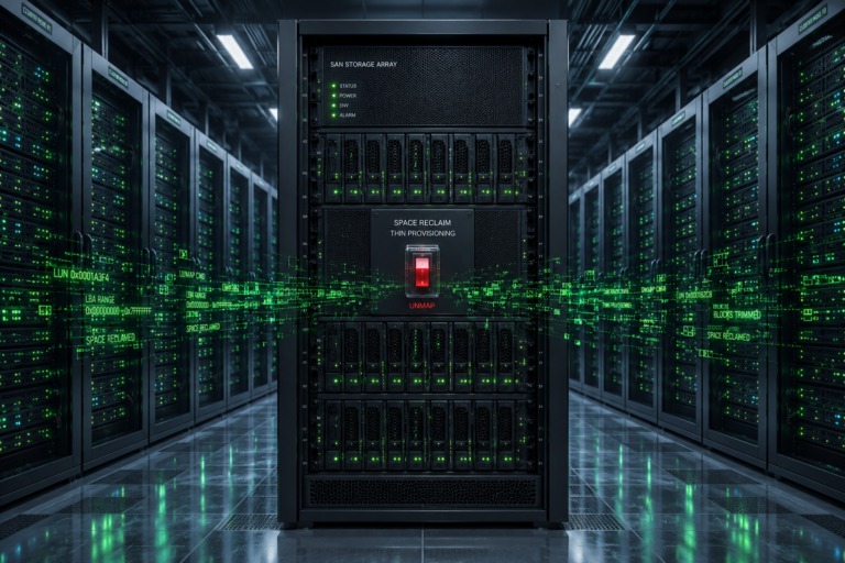 Formatage NTFS bloqué sur un cluster Hyper-V : le piège UNMAP
